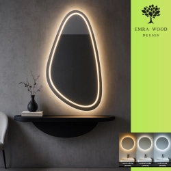 Lustro o nieregularnym kształcie z podświetleniem - SYDERYT LED I